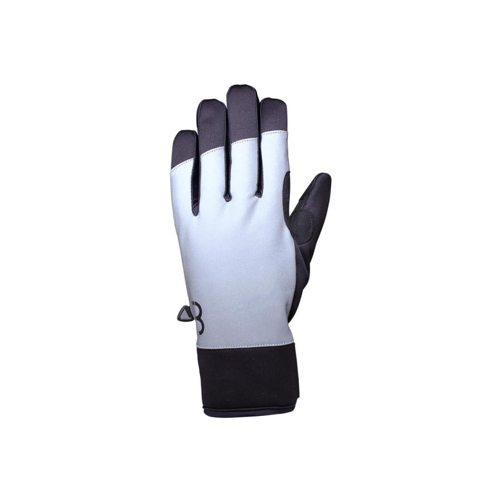 BBB Cycling ColdShield Winterhandschuh reflektierend schwarz-grau für warmen Wetterschutz im Winter.