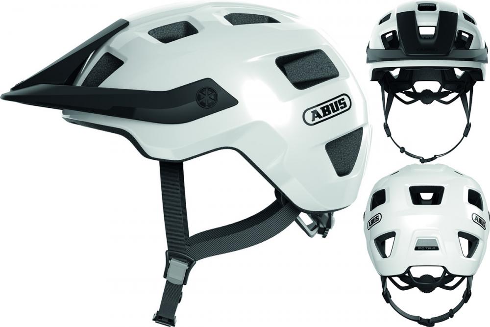 Abus Helm Motrip shiny white S 51 bis 55cm