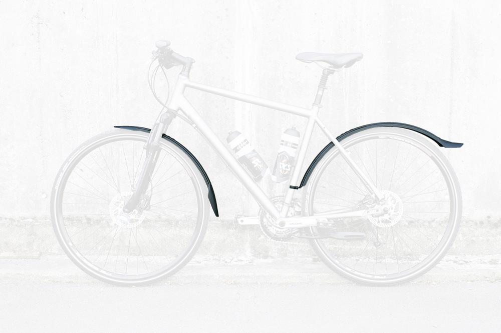 SKS Velo 47 Trekking Fahrradschutzblech-Set für 28" Fahrräder, 47 mm Profilbreite, geeignet für 38-42 mm Reifen, schlagfester Kunststoff, Universalbefestigung