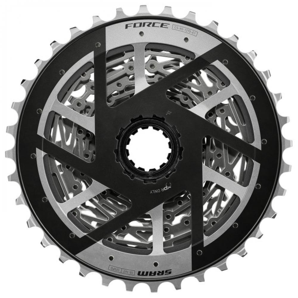SRAM XG-1270 E1 Force 12-fach Rennrad-Kassette 10-33T mit X-Range für XDR Freilauf.