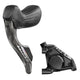 SRAM Scheibenbremse "Force AXS E1"nHydraulisch - mit Schalthebel für Flat Mount schwarznBremshebel Carbon Schalthebel Kunststoff Bonus Button ermöglichen die Steuerung von ANT+ Geräten oder eine zusätzliche Option zum Schalten kabellos mit Airea Funks