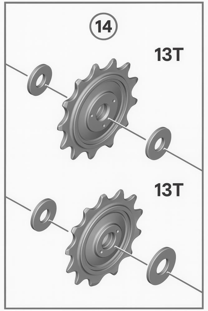 SHIMANO Leit u.Spannrolle f.RD-M9250 Ersatzräder für Schaltwerk