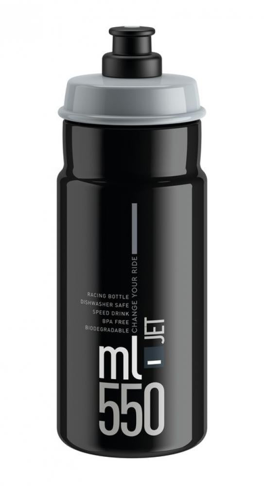 Elite Trinkflasche Jet 550 ml schwarz grau