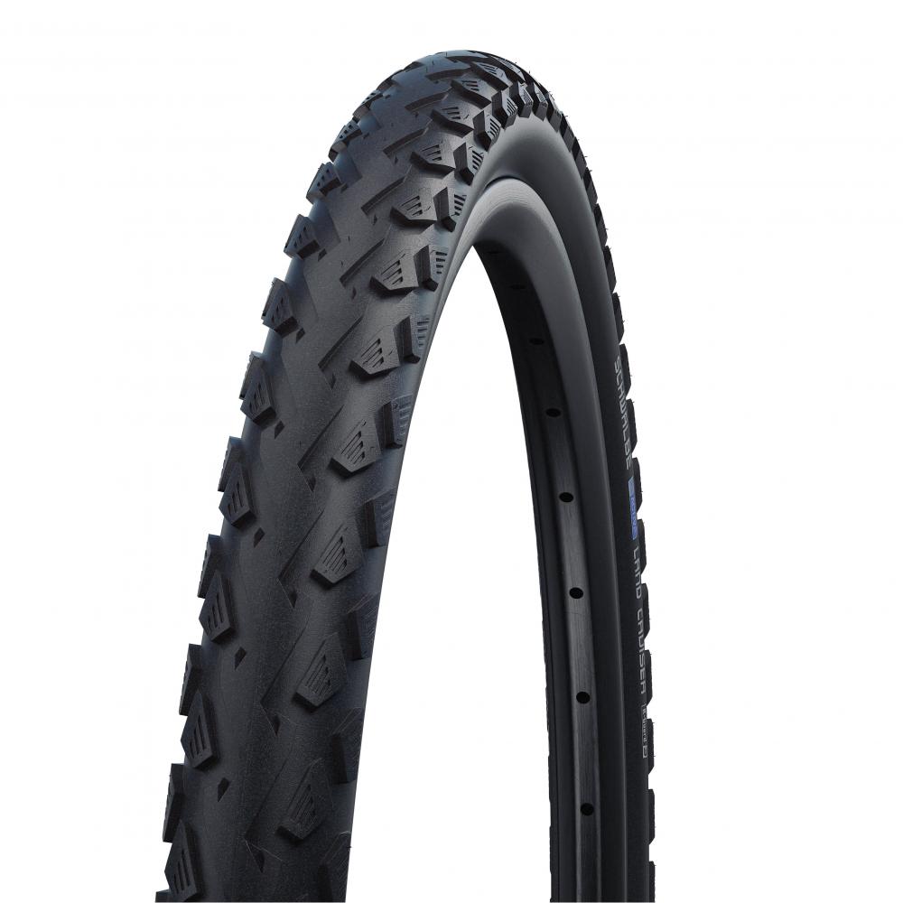 Schwalbe Land Cruiser 28x1.60 700x40C HS450 Fahrradreifen mit K-Guard Pannenschutz und markantem Profil.