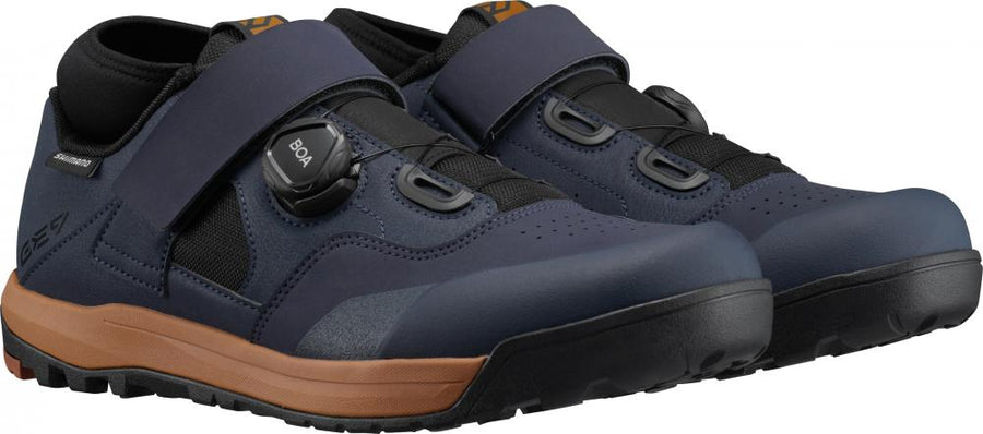 SHIMANO Fahrradschuhe GE900W Damen MTB SPD Größe 43 Blau - Klickschuhe für Enduro und Downhill