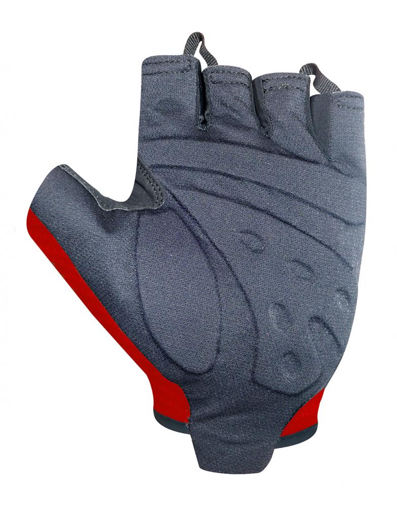 CHIBA Gel Evolution - Radhandschuhe kurz, S, rot, Gelpolster & Belüftung