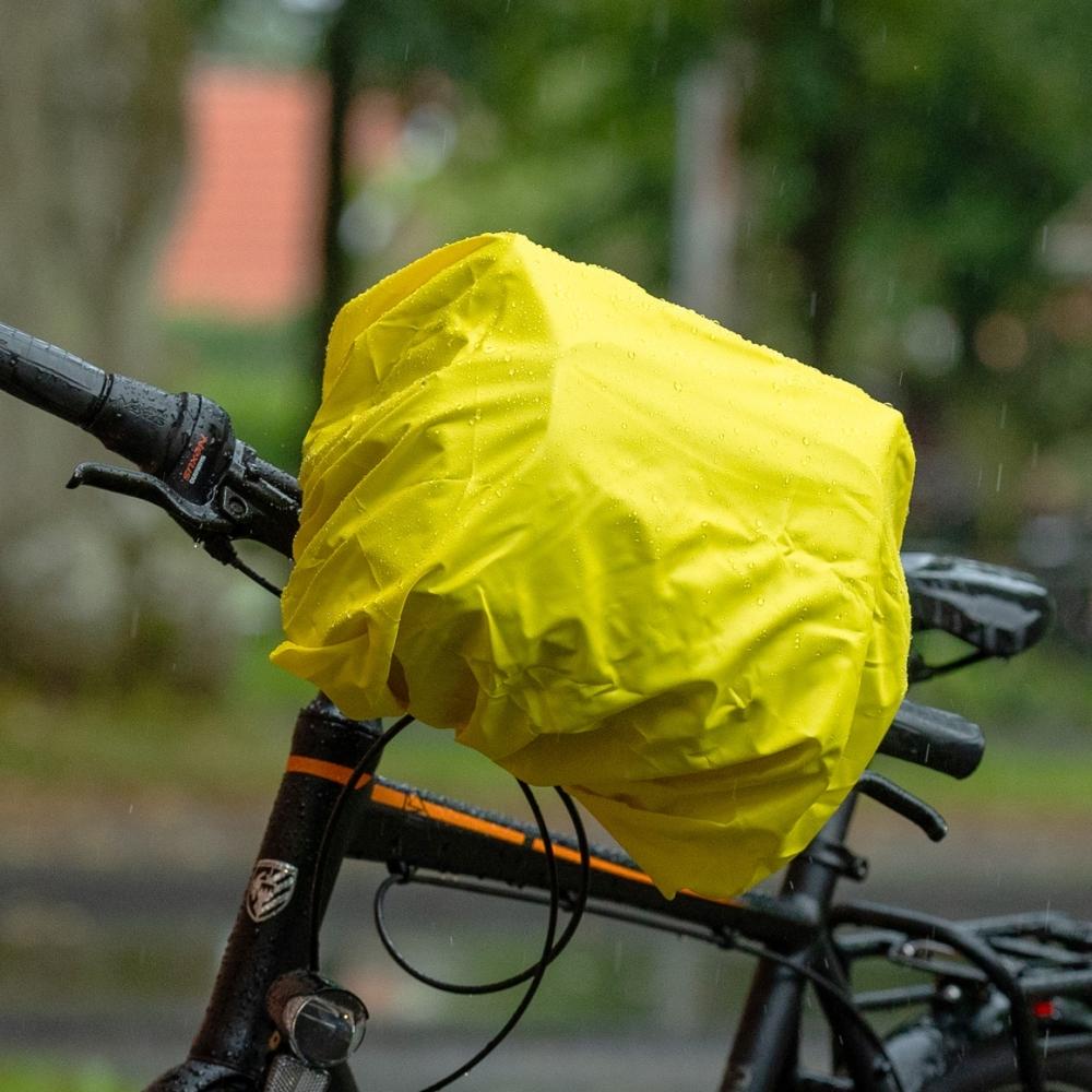 Haberland Überzug für Lenkertasche gelb - zuverlässiger Regenschutz für 5-8 L