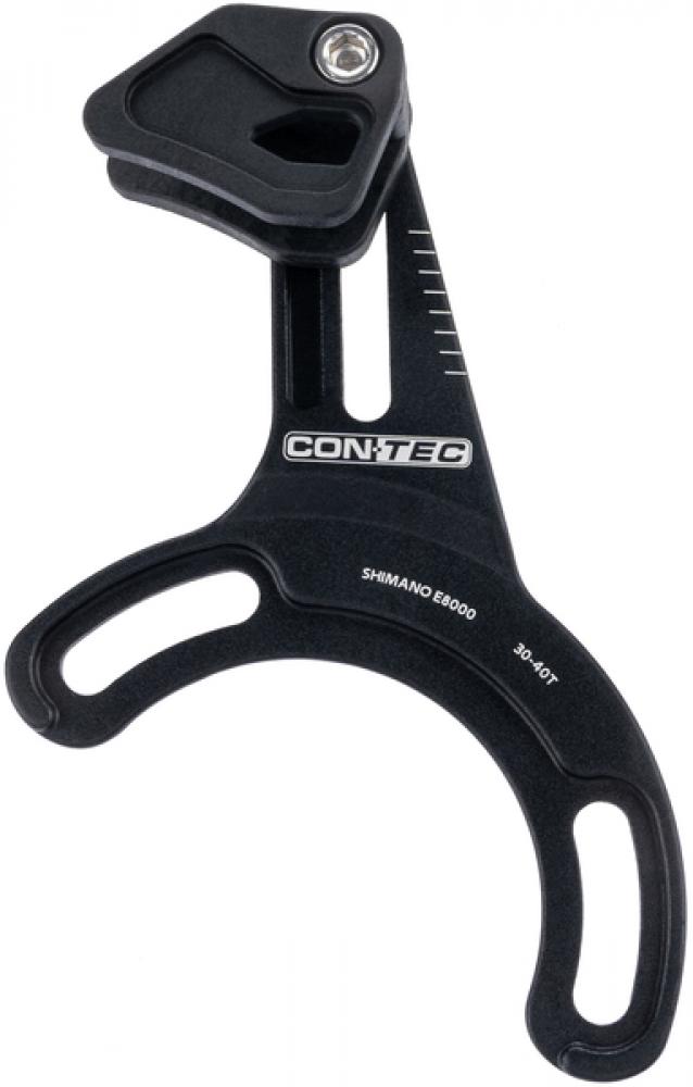 CONTEC Kettenführung "Guide.O S8000"nSB-verpackt, passend für Shimano E8000 MittelmotorennVerhindert das Abrutschen der Kette vom Kettenblatt, CNC-gefrästes Aluminium 6061-T6 mit hochfestem, kurzen Nylon-Käfig, kompatibel mit 30-40Z. Kettenblatt, einfache
