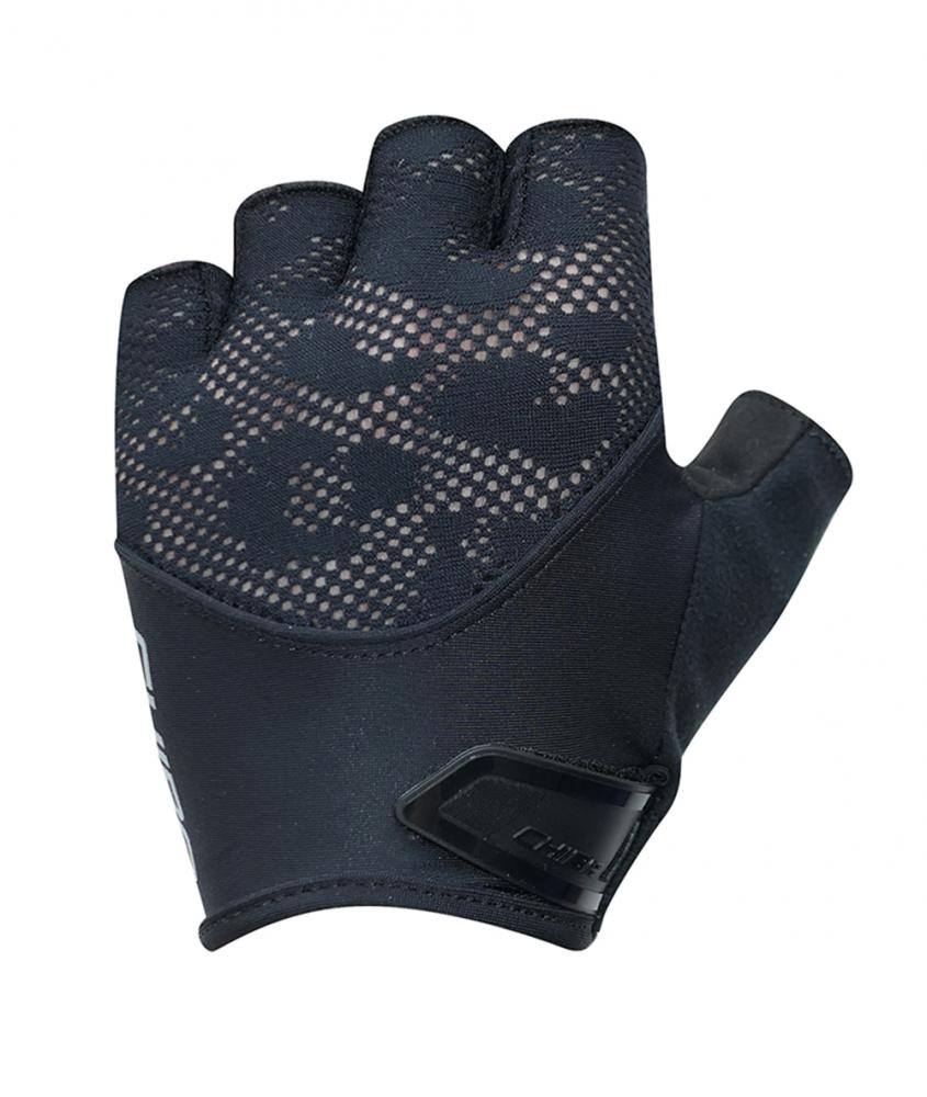 CHIBA Lady Gel - Damen Radhandschuhe kurzfinger, schwarz/schwarz, S
