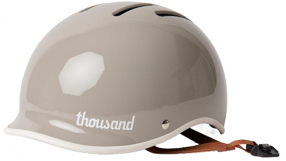 Thousand Heritage 2.0 Dove Grey L - Fahrradhelm Retro Design, Größe 59-62 cm, mattgrau, Sicherheitsverschluss, Belüftung