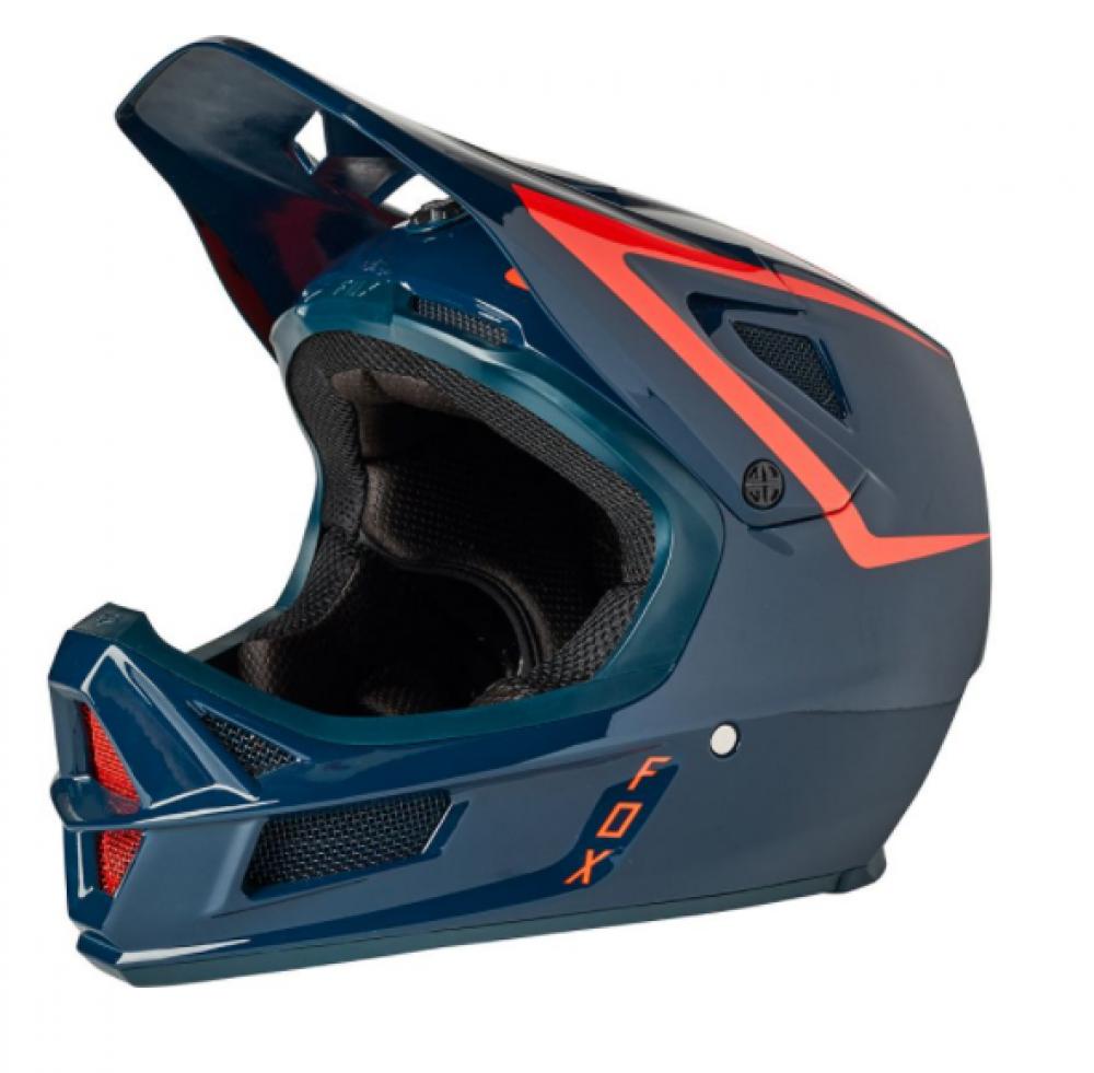 FOX Helm RAMPAGE COMP REPEAT CE CPSC Full Face Schutz Helm dark indigo S