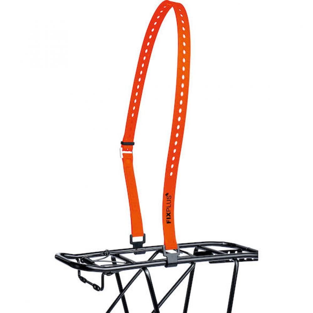FixPlus Spannband Set Rack Pack 86 Orange/schwarz - sichere Ladung auf dem Gepäckträger
