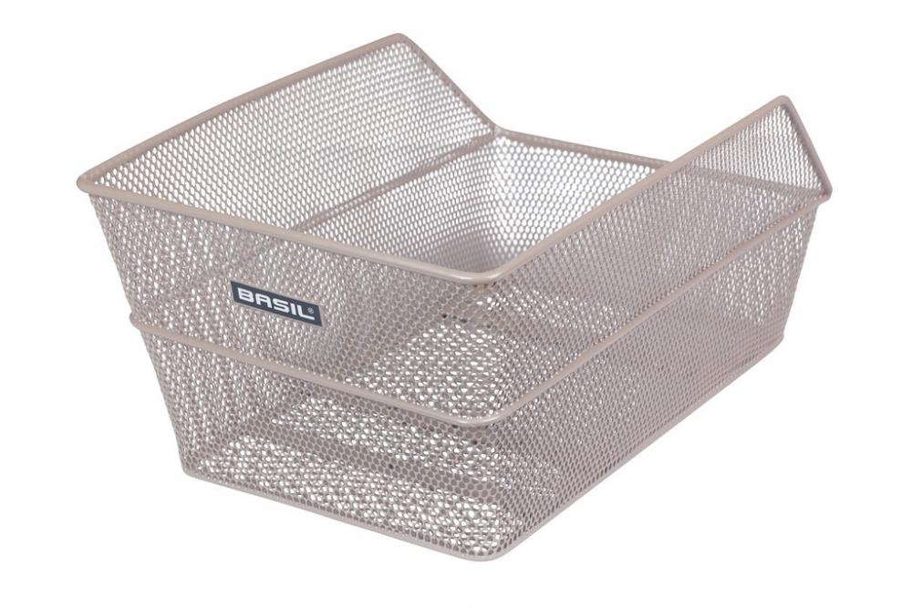 Hinterradkorb Basil Cento nude metallic, engmaschig, Stahl, FM