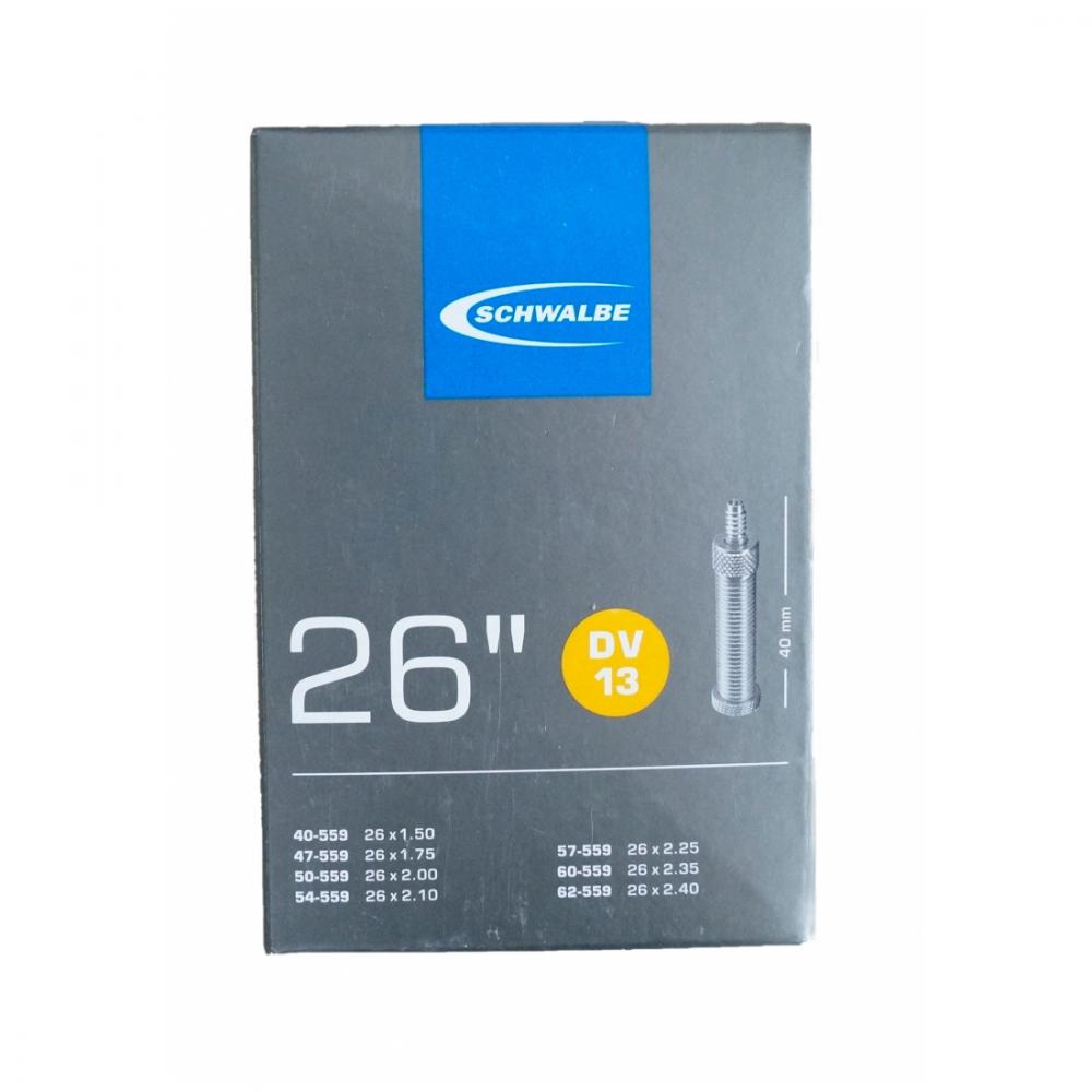Schwalbe 25x Schlauch DV13 26x1.50-2.40" (40/62-559) - 26 Zoll DV 40mm
