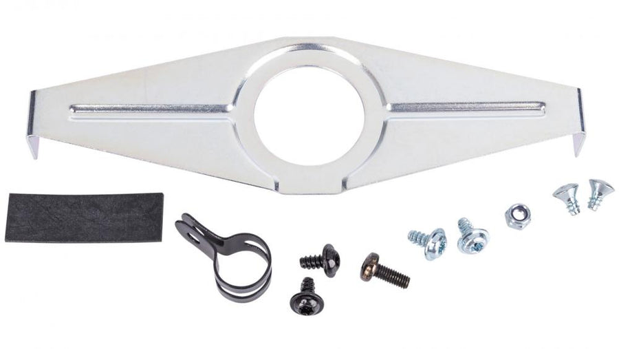 Fahrrad Horn 2Punkt Steckbrille B0438 für Catena 04, Montage-Set mit Schrauben und Klemme.