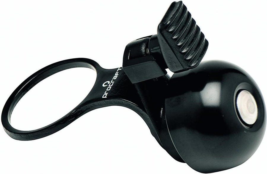 Procraft Klingel Spacerbell 5 mm 1 1/8" 90° schwarz - platzsparende Lenkerklingel