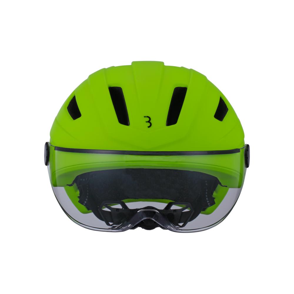 BBB Cycling Helm Move Faceshield L neon - sicherer E-Bike- & City-Helm mit Visier