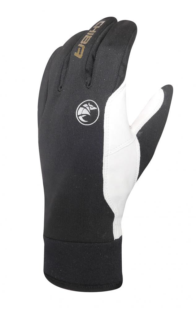 CHIBA Bernina - Radhandschuhe, winddicht & atmungsaktiv, Größe 9, sz/gold