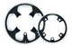 FSA Kettenblatt Road SL-K ABS 5-Arm 110 mm x 39 T Schwarz - präzises Rennrad-Schalten