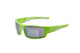 Cratoni Sportbrille Raw neongreen-white matt - smoke w/ silver mirror Größe UNI