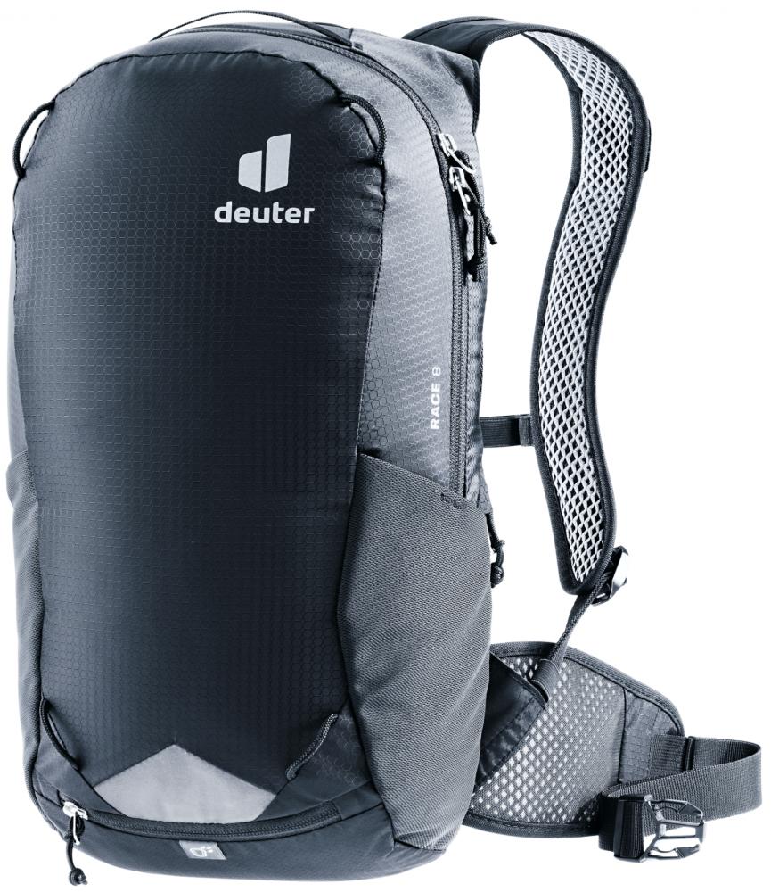 Deuter Race 8 Fahrradrucksack schwarz - 540 g Leichtgewicht mit Airstripes-System und 8 Litern Volumen