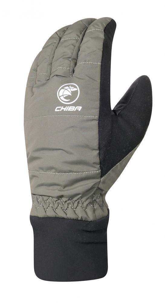 Chiba City Liner Winterhandschuh Olive Gr. S - wind- & wasserdicht, Primaloft-Futter, Touchfunktion, Carbon-Grip & Reflexelemente