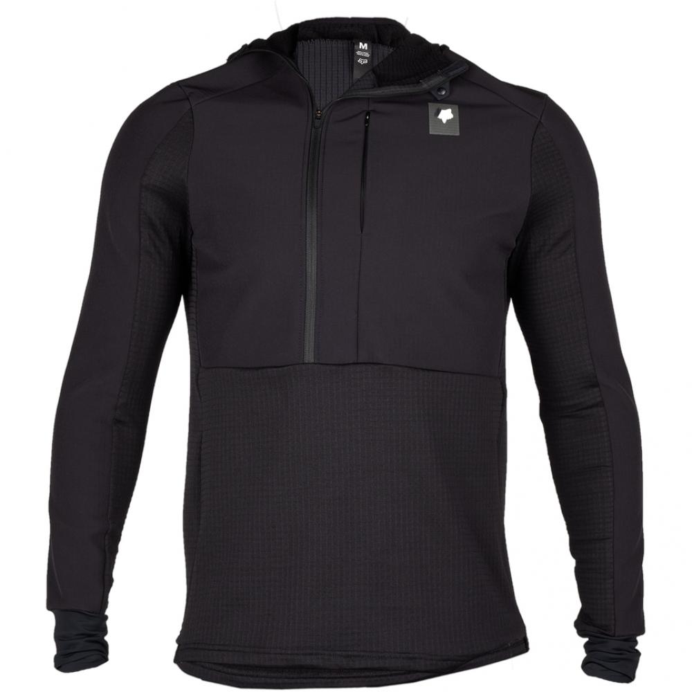 FOX Defend Thermal MTB-Hoodie Schwarz XL mit Polartec Power Grid