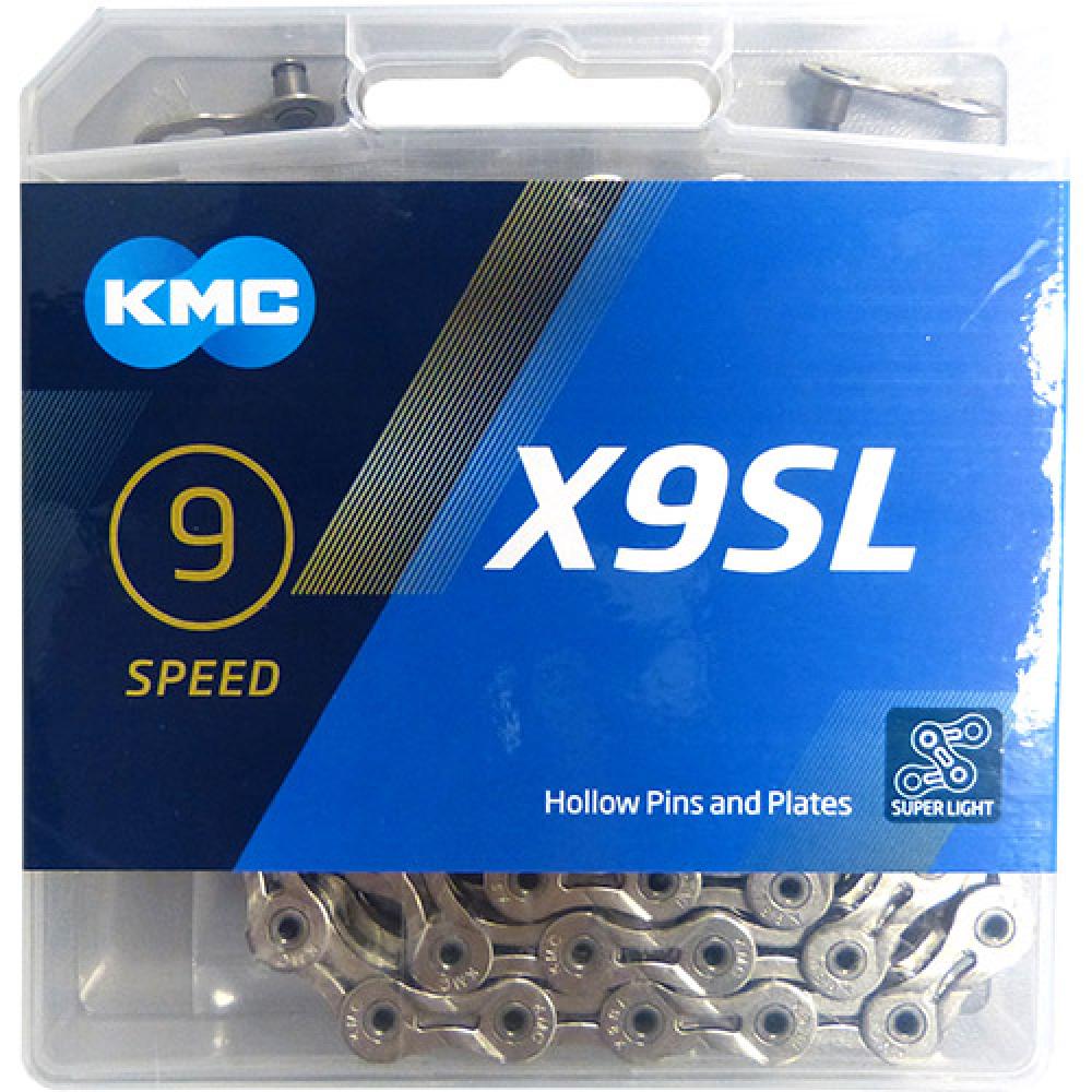 KMC X9SL 9s Kette 114 Glieder silber - leichte, leistungsstarke Schaltungskette