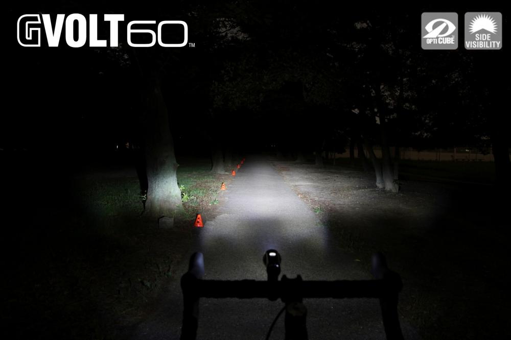 CATEYE Frontlicht GVolt 60 - HL-EL550GN 60 - starkes, USB-aufladbares Fahrradlicht
