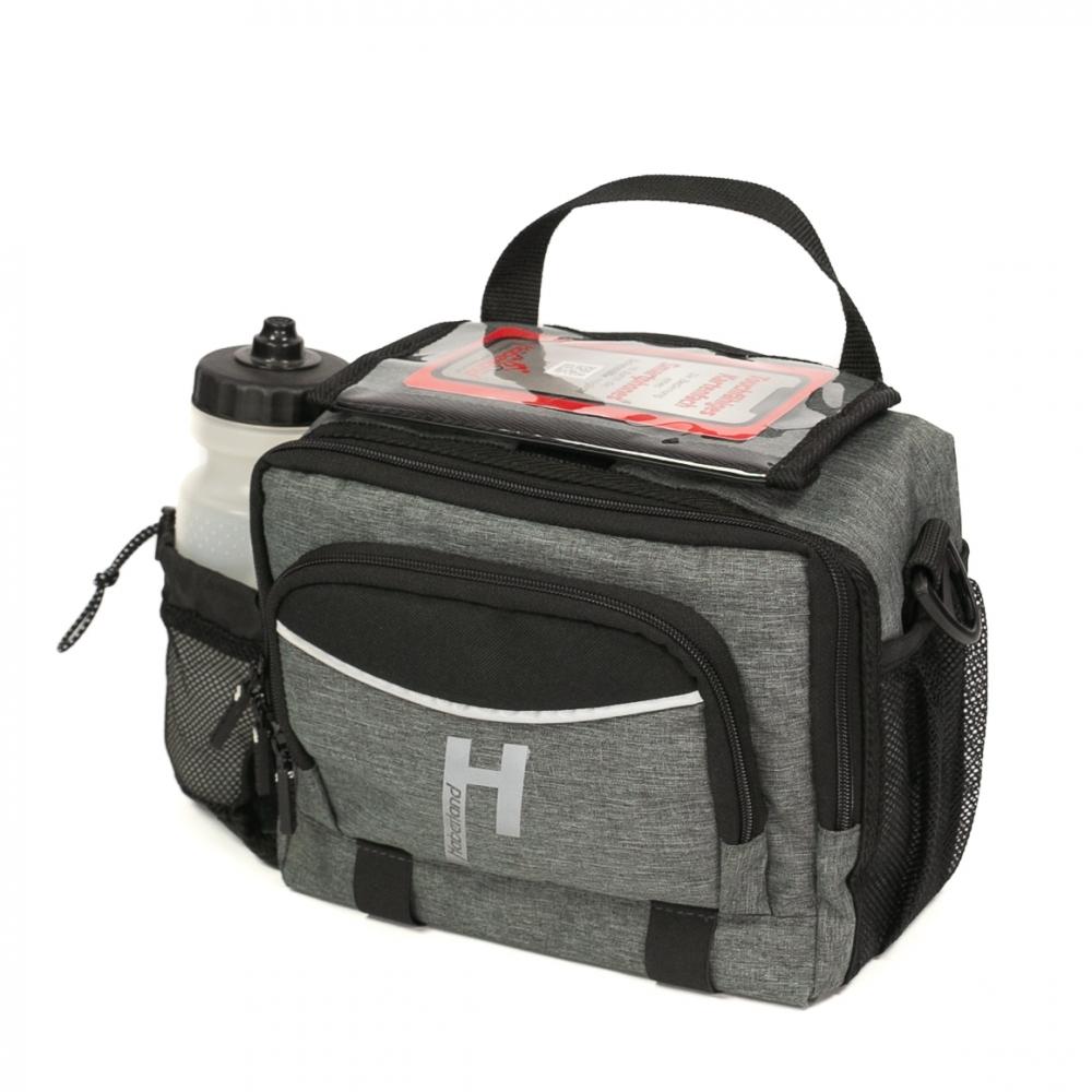Haberland Lenkertasche 6l Bottle grau - praktische Fahrrad-Lenkerbag mit KLICKfix