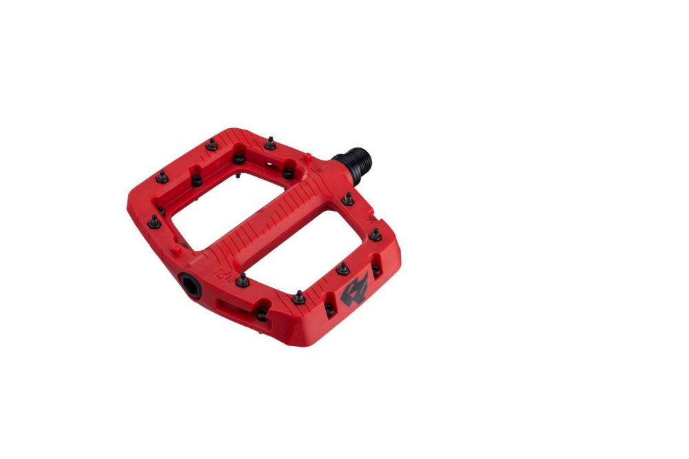 Race Face Chester Small Plattform-Pedal, red - robustes MTB-Pedal mit sicherem Grip