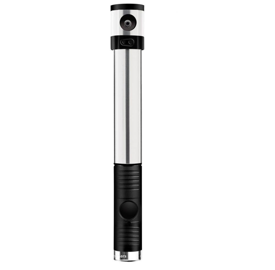 Crankbrothers Klic HV Handpumpe inkl. Rahmenhalter silver
