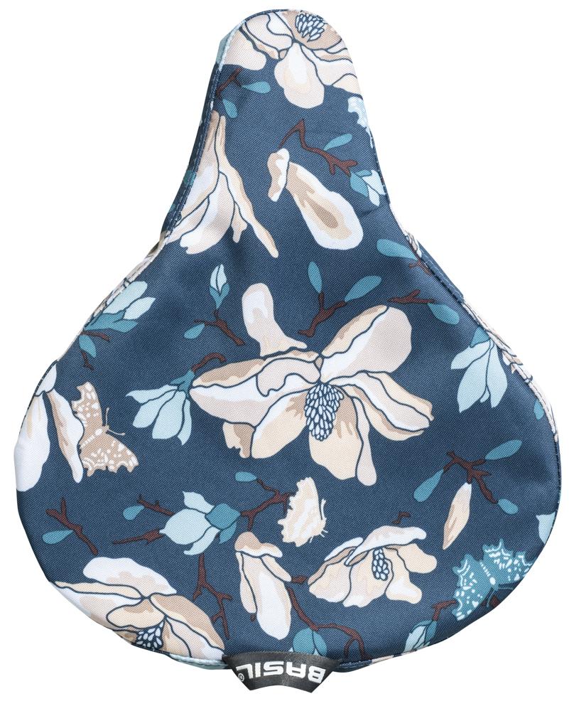 Basil Magnolia Sattelüberzug - teal blue, wasserdicht