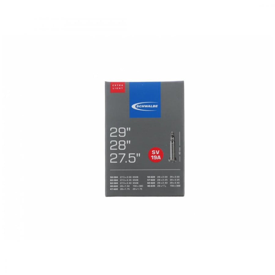Schwalbe SV19A extra leichter Fahrradschlauch 40/62-584/635 für 27.5, 28, 29 Zoll Reifen 1.50-2.40.