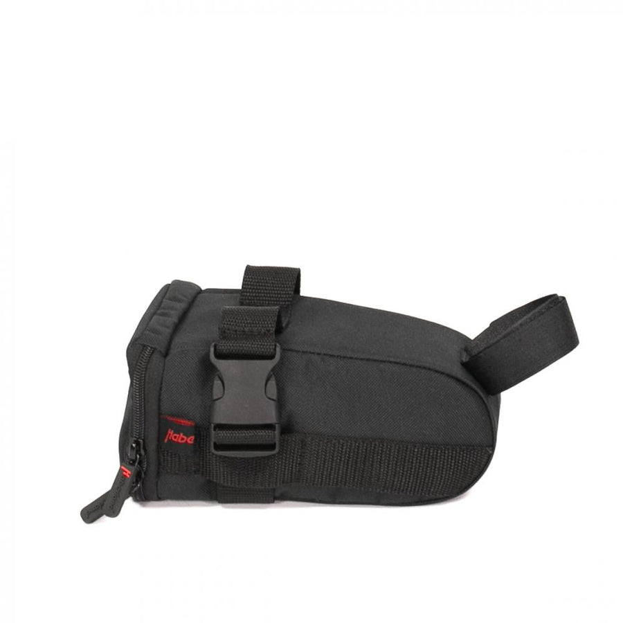 Haberland Tasche für Schlosskette mit Schloss- schwarz - sichere & formstabile Satteltasche