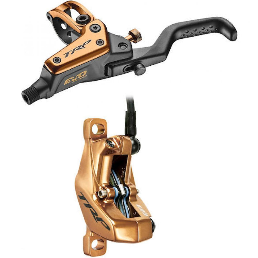TRP Bremse EVO Pro HD-M9040 Gold - Bremssattel - TRPnLinks: nur für 2 3 mm starke Bremsscheiben!nFarbe: Gold Gewicht: 309 g VE: 1 St. - Bremsen