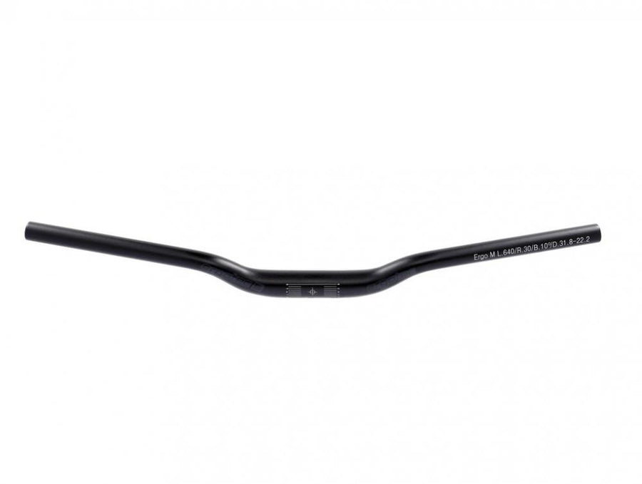 Ergotec Lenkerbügel H-Bar M Alu Ø 31,8 mm 640 mm schwarz/matt 10°