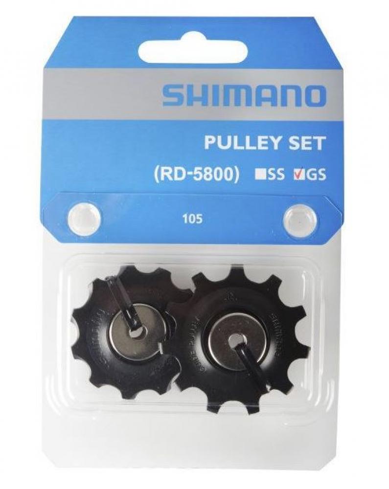 SHIMANO 105 5800 Ersatz-Schaltrollensatz für Schaltwerk in Blisterverpackung.