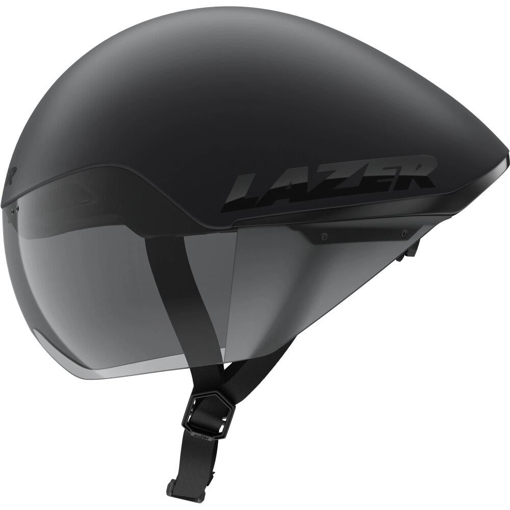LAZER Helm Victor KinetiCore Matte Black (S) - aerodynamischer Triathlon- & Zeitfahrhelm