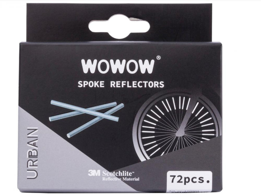 WOWOW Speichenreflektoren 72 Stück - 3M Scotchlite, 360° Sichtbarkeit, StVZO-konform, für 1,8-2,0 mm Speichen
