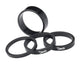 DEDA Alu Spacer 1 1/8 Zoll 3 Millimeter 10 Stück schwarz-matt - 6061 Aluminium - Steuersatz Spacer Kit