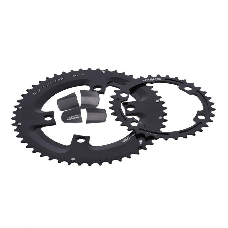 Miche Kettenblatt Kit Super11 UTG Shimano Ultegra 6800 34/50 Zähne, schwarz.
