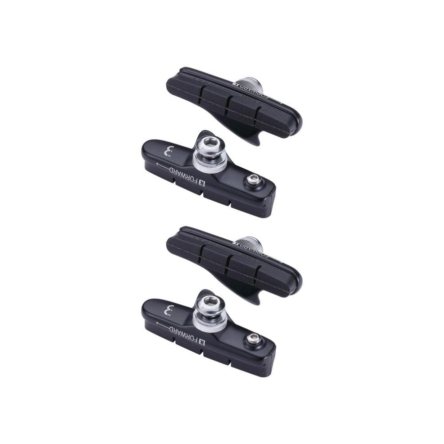 BBB Cycling BBB Bremsschuhe RoadStop Cartridge Größe Standard schwarz - starke, kontrollierte Bremsleistung