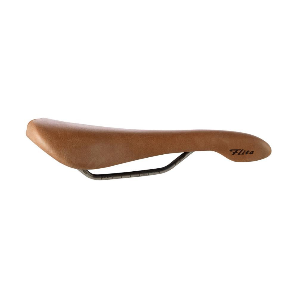 Selle Italia Flite Racer Light Brown L1, 146 × 280 mm, Echtleder, Ti-316 Rails