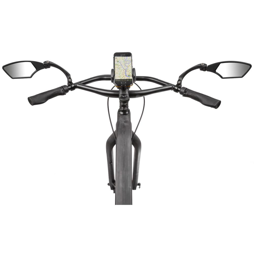M-Wave Spy Space Fahrradspiegel rechts - 3D-verstellbar, HD-Echtglas, Ø22,2mm, E-Bike geeignet