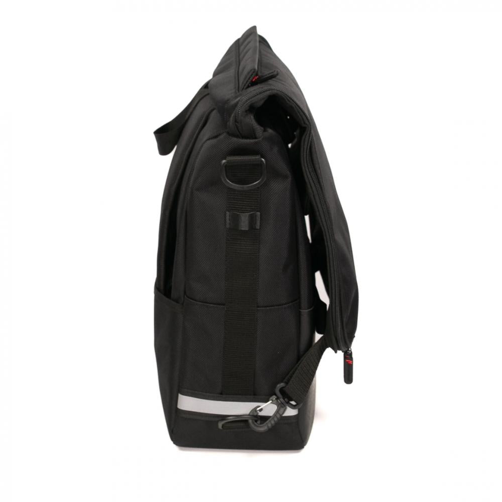 Haberland Bike-Rucksack Sporty schwarz/reflex - vielseitiger Fahrradrucksack mit Regenschutz