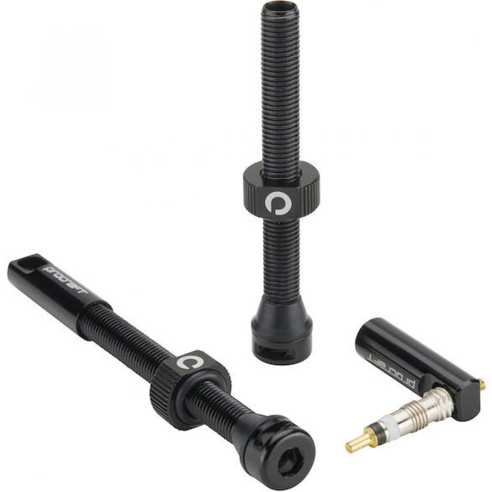 Procraft Tubeless-Ventile Procraft 60 mm Schwarz - leichte High-Performance-Ventile