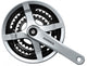 SHIMANO Kurbelgarnitur TOURNEY FC-TY501 6/7/8-fach 175 mm 48-38-28 Zähne - für Mehrfachschaltungen