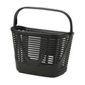 Schwarzer KLICKfix Lamello Mini Lenkerkorb aus Polypropylen, 12L Fahrradkorb ohne Adapter.