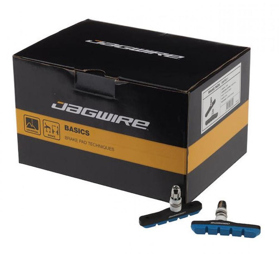 Jagwire Mountain Sport Bremsschuhe V-Brake Blau - All-Weather Bremsleistung